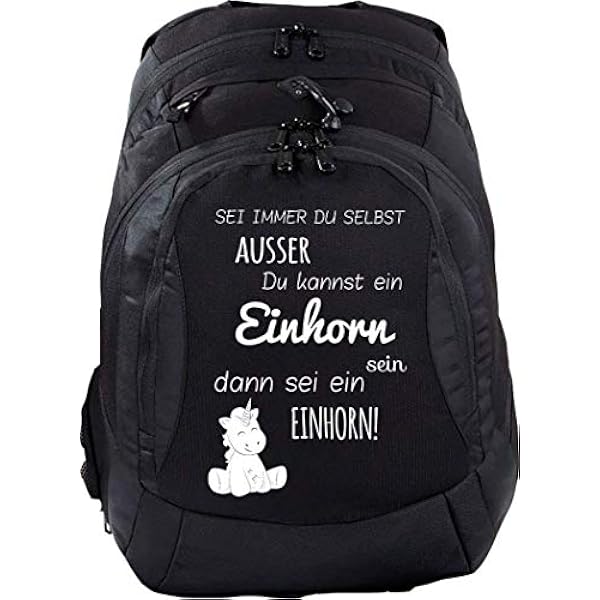 Mein Zwergenland schoolrugzak Teen Compact, 26 L, zwart, Wees altijd jezelf